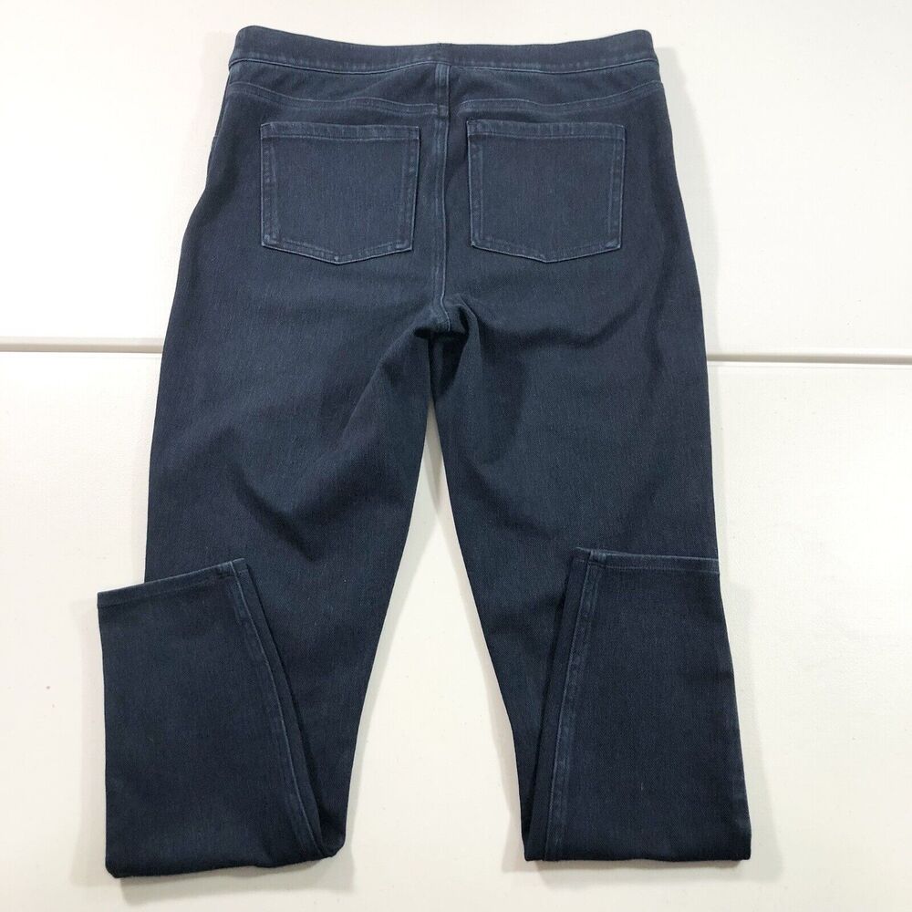 SPANX- Jean-ish Ankle Leggings Skinny Jean Dark Wash Pull On Sz Large 20018R - Picture 5 of 10